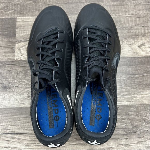 Nike Legend 9 Elite FG Black Blue Soccer Cleats Shoes CZ8482-001) Men\'s Size 8 main image 5